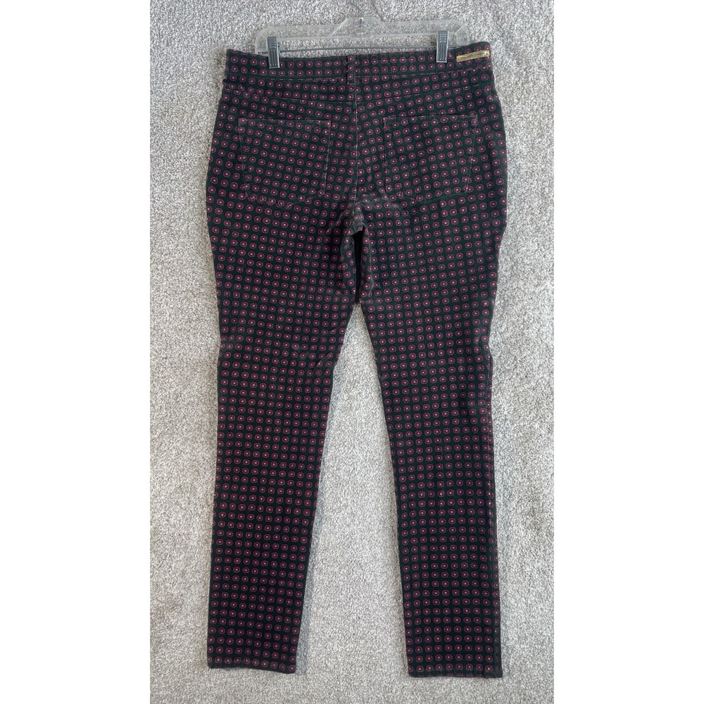 Pilcro & The Letterpress Pants 32 Women's Anthro Medallion Print Corduroy Serif - Picture 2 of 8
